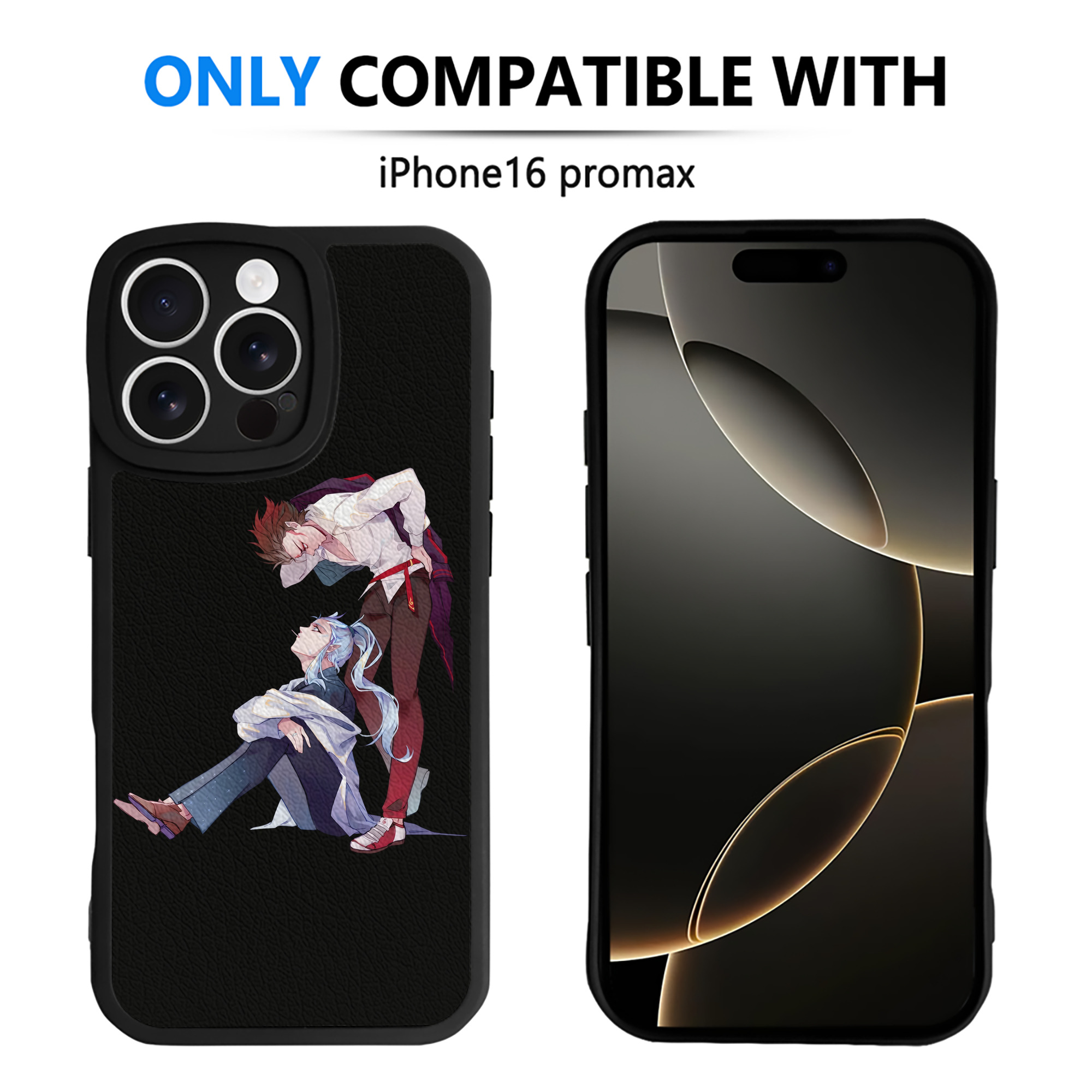 （画像用） Ne Zha 2 ナタ 魔童の大暴れ 【iPhone 16シリーズ対応】シリコンスマホケース（レザー調） 材質：シリコン